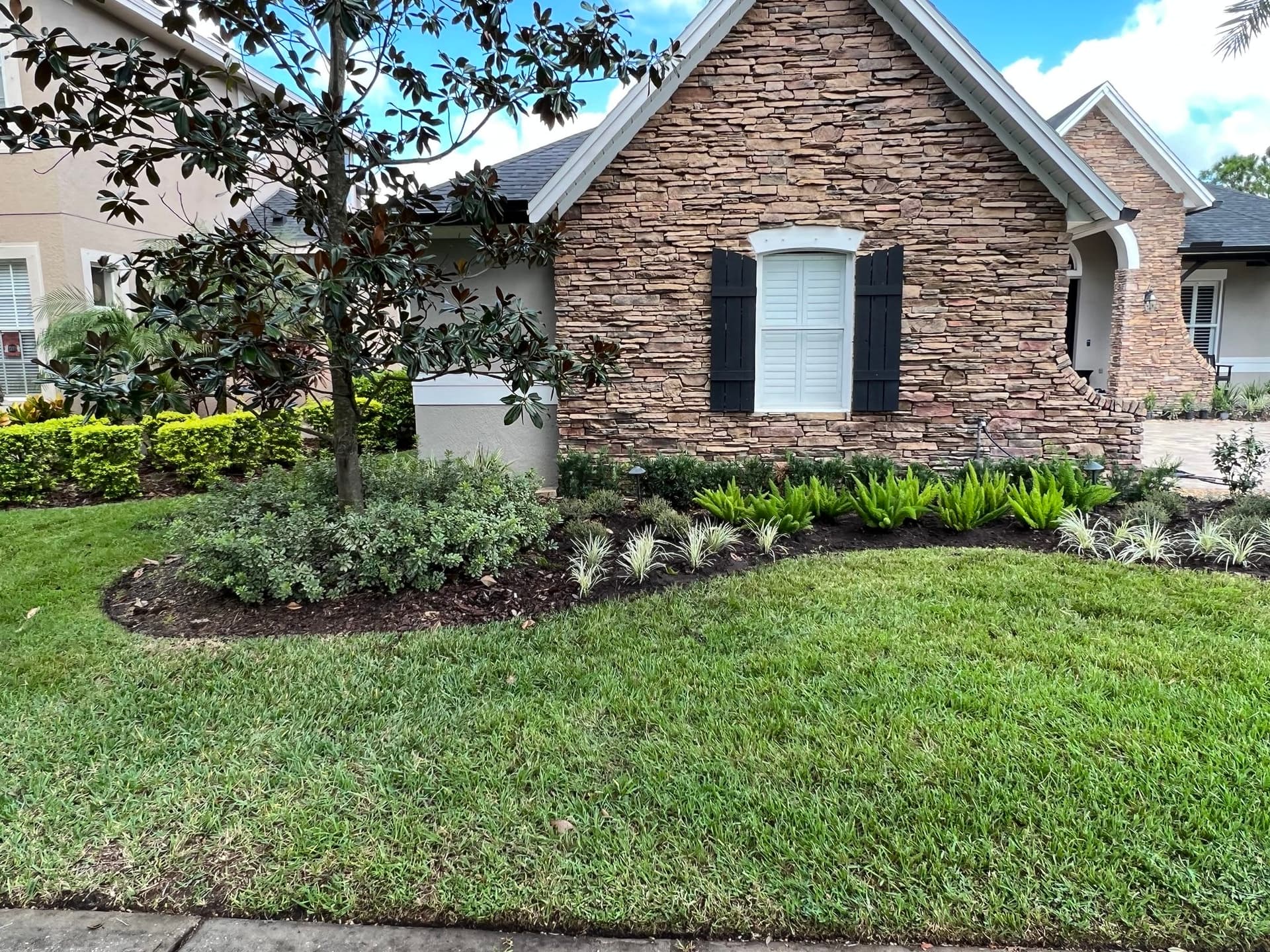 Vinyl fence panels on a Belleair property