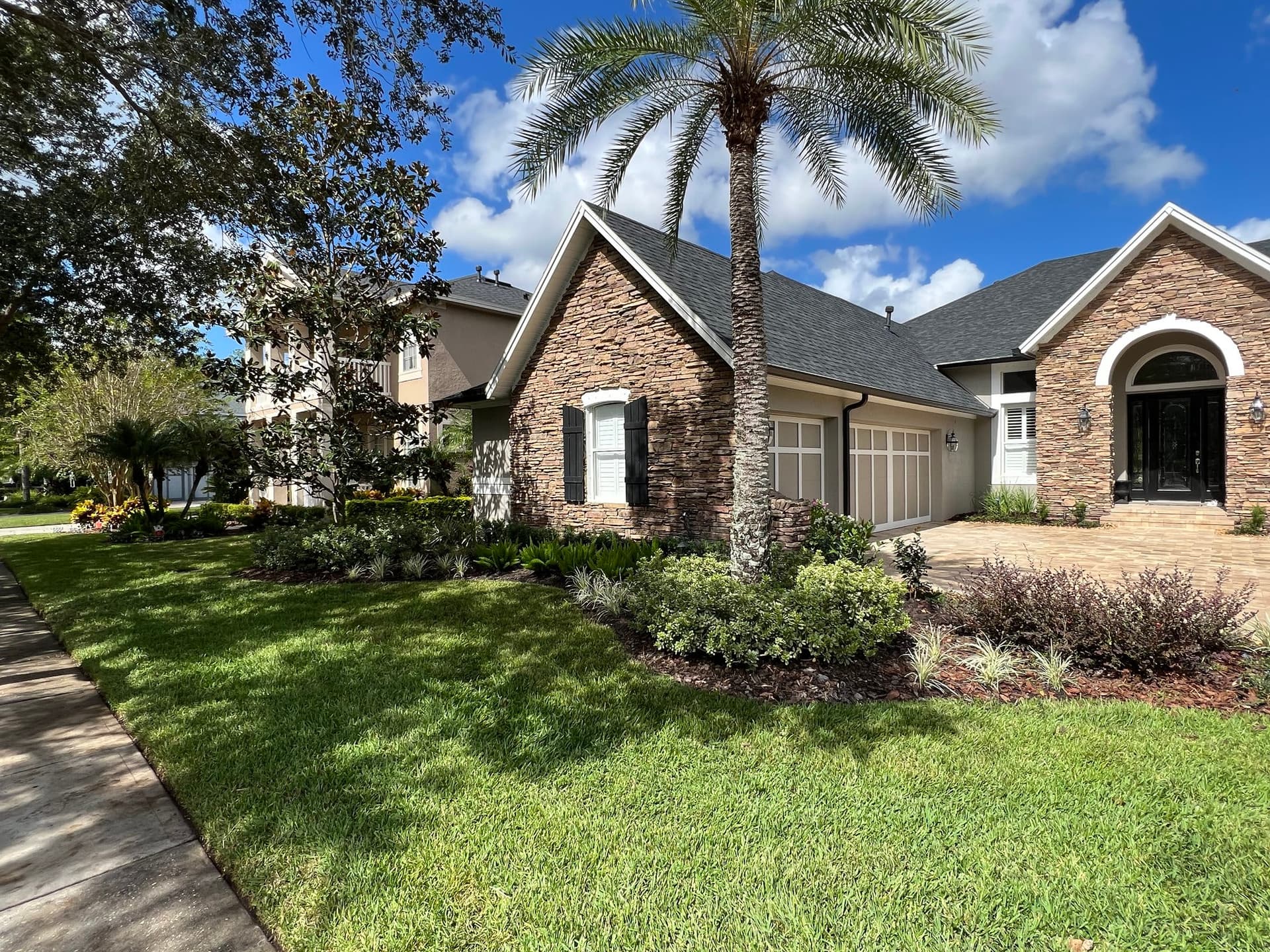 Healthy Lawn care on a Trinity lawn by Extraordinary Outdoor Spaces